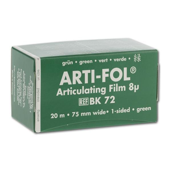 Bausch Arti-Fol® einseitig 75 mm - BK 72, grün, Rolle 20 m