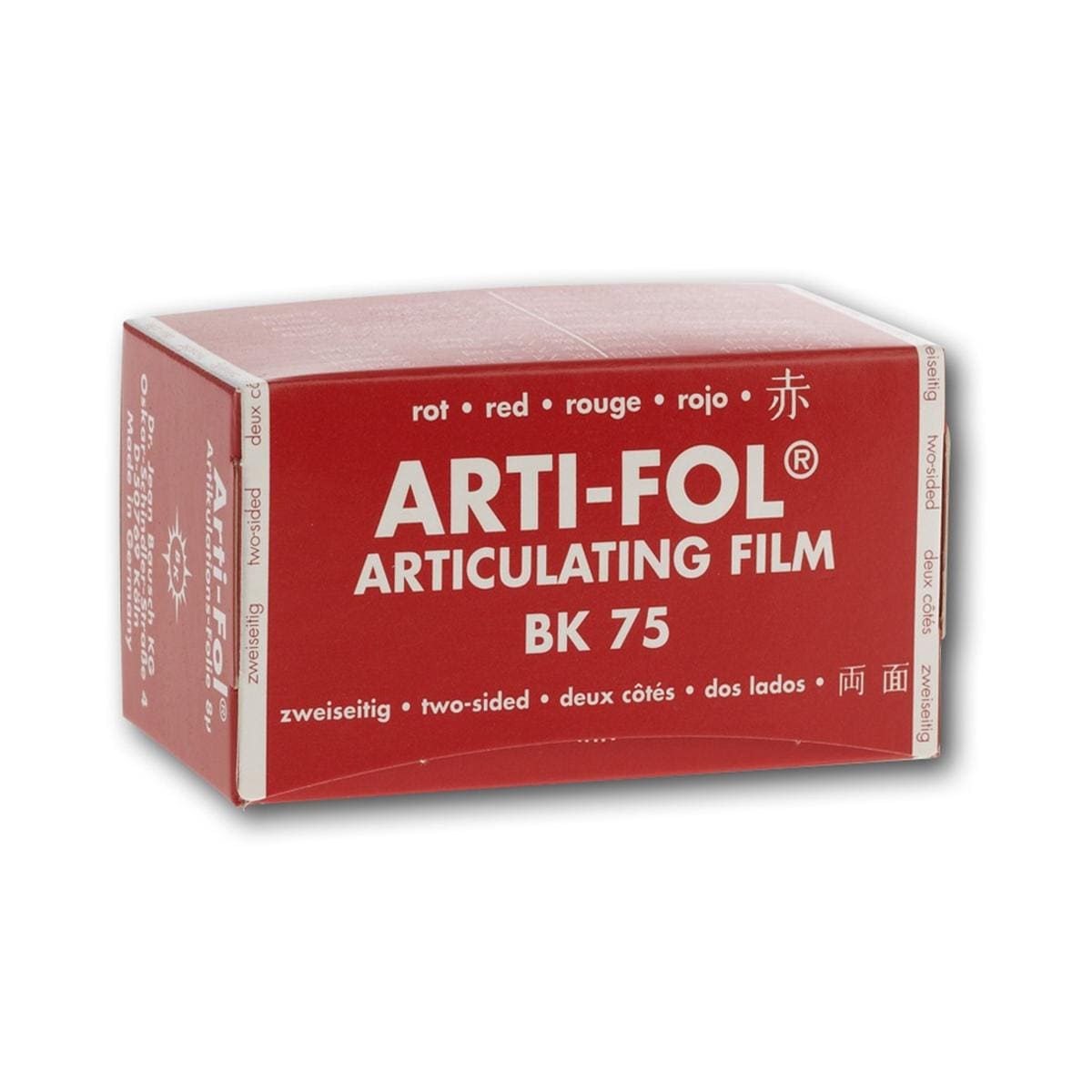 Bausch Arti-Fol® zweiseitig 75 mm - BK 75, rot, Rolle 15 m