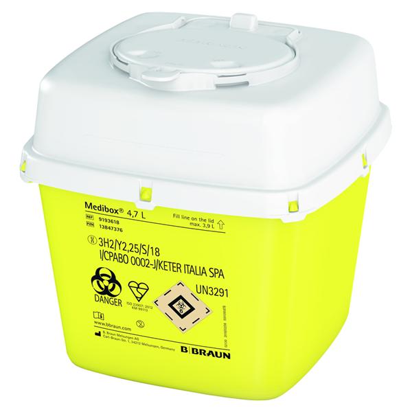 Medibox Entsorgungsbehälter - Größe 4,7 Liter, Packung 1 Stück