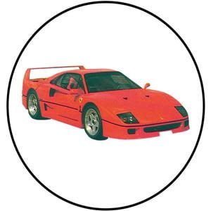 Happy-Design KFO-Einlegemotive - Ferrari, Packung 20 Stück
