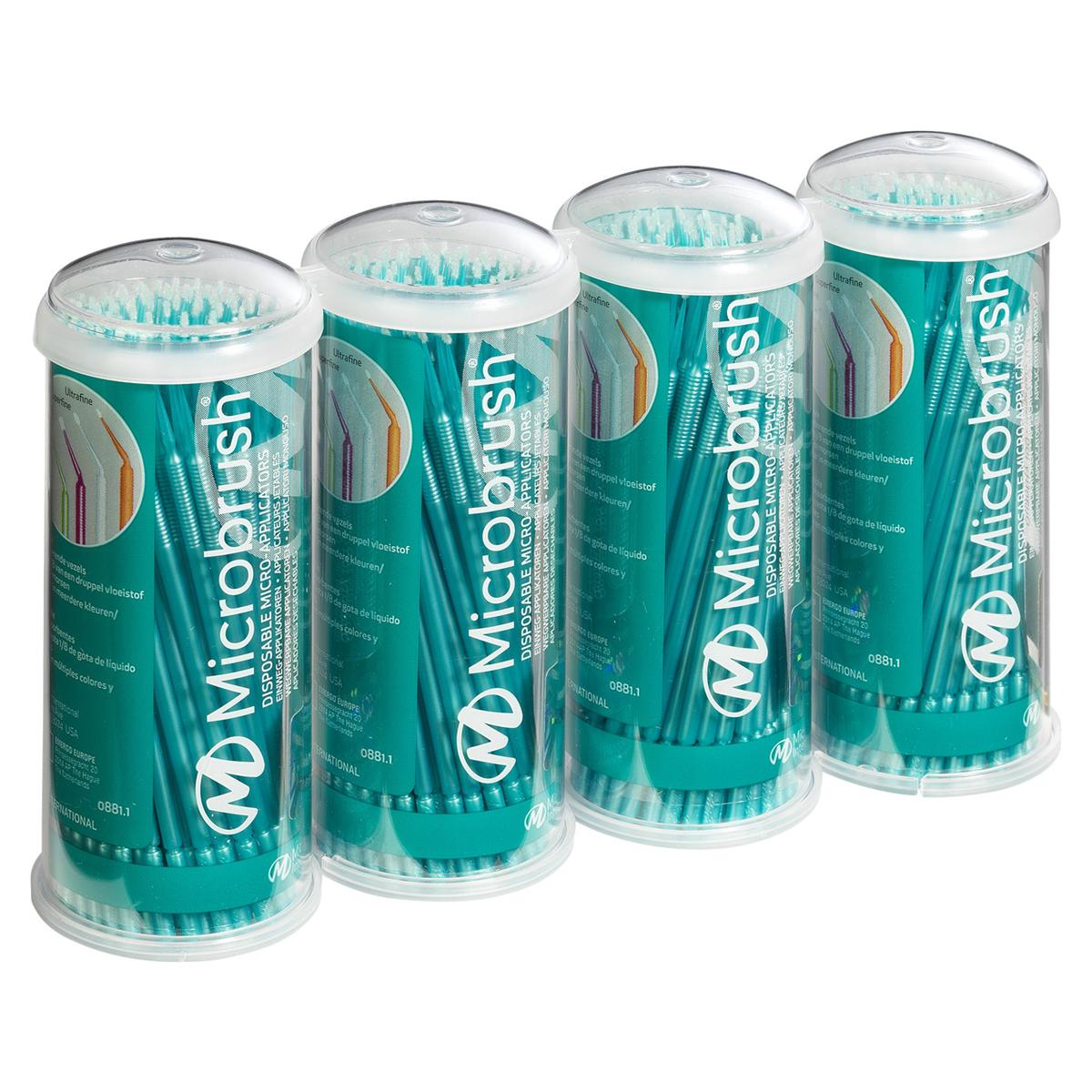 Microbrush® Röhrenserie - Nachfüllpackung - Petrol, ultrafein, Ø 0,5 mm, Packung 400 Stück