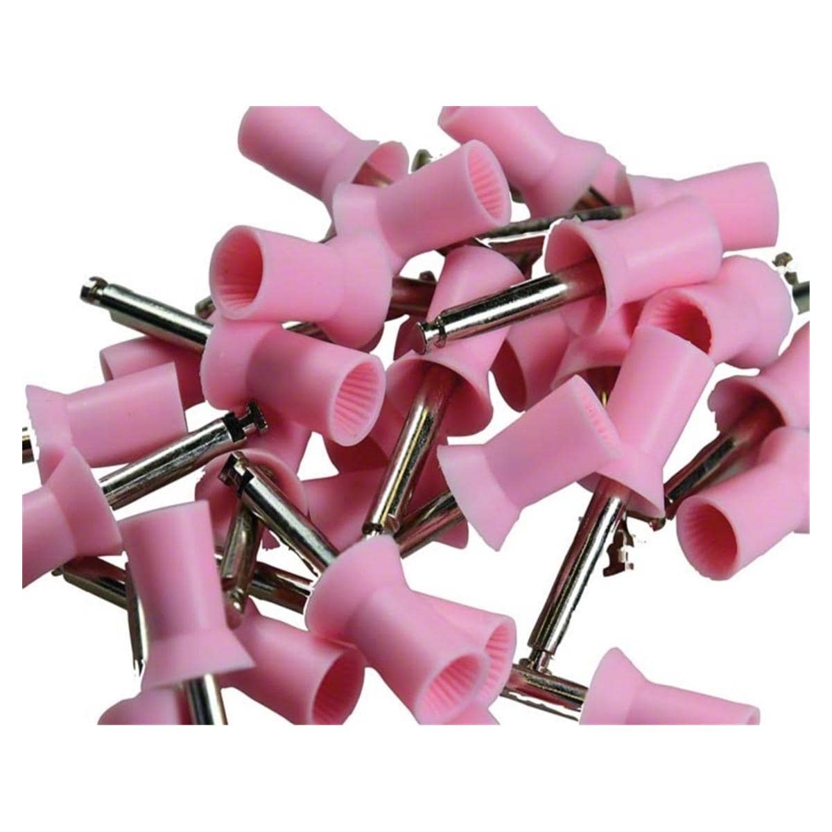 Latch-Type Cups - Gerippt, rosa, weich, 9007/30, Packung 30 Stück