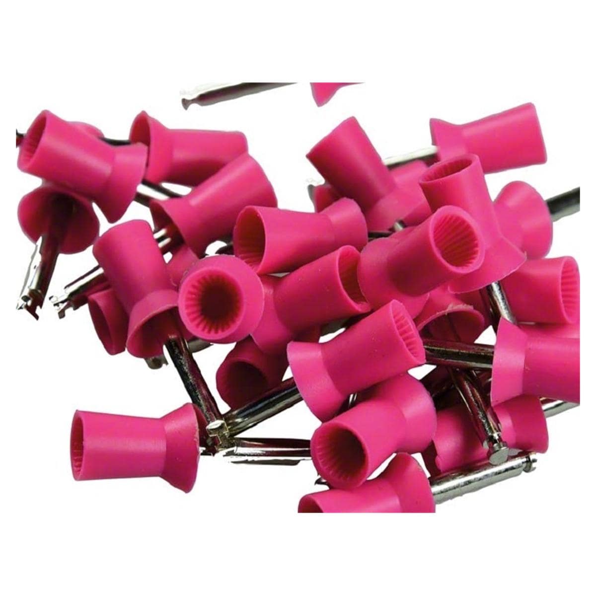 Latch-Type Cups - Gerippt, pink, hart, 9008/30, Packung 30 Stück