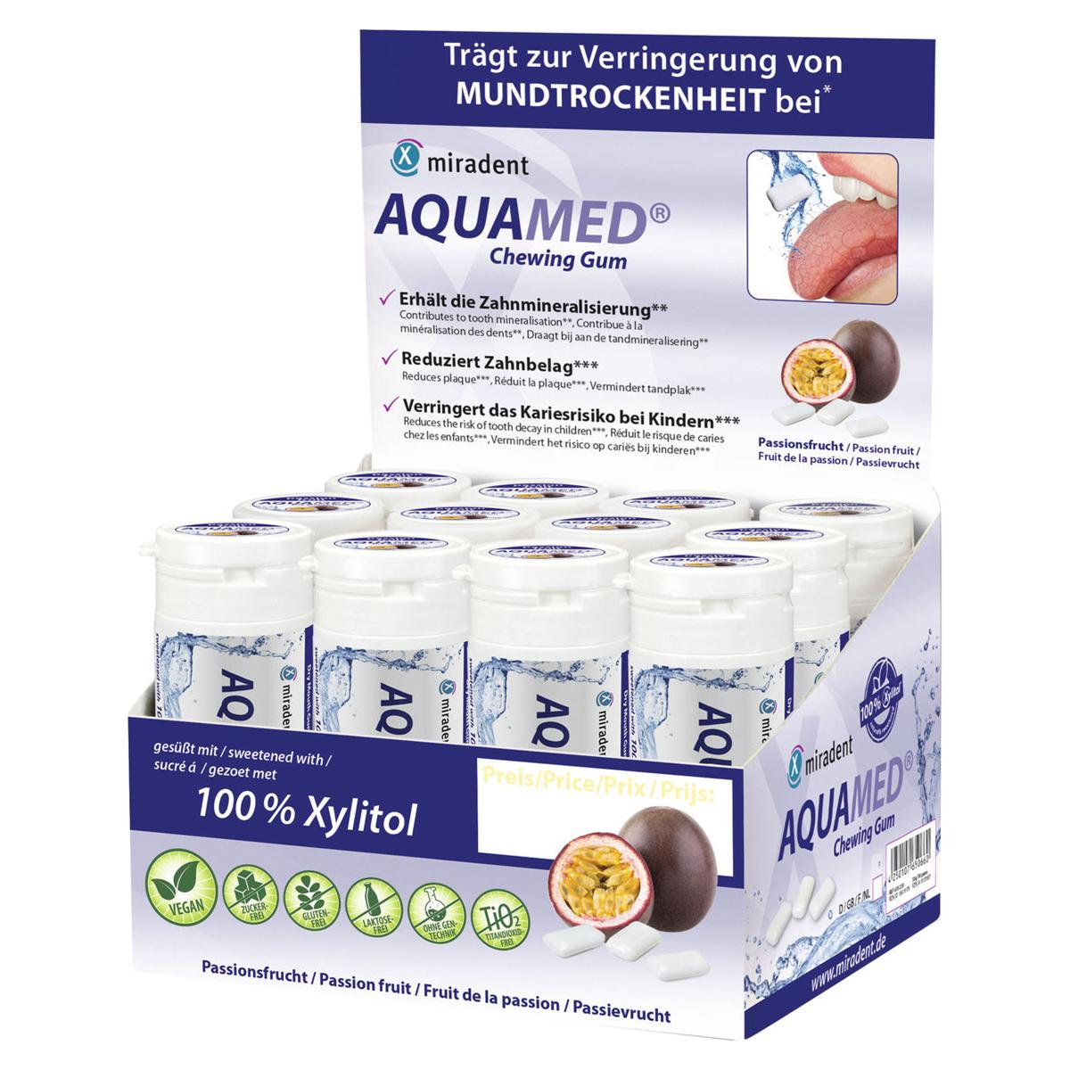 AQUAMED® Zahnpflegekaugummi - Dose 12 x 30 Stück