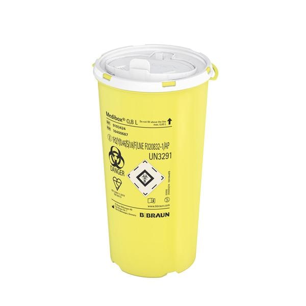 Medibox Entsorgungsbehälter - Größe 0,8 Liter, Packung 1 Stück