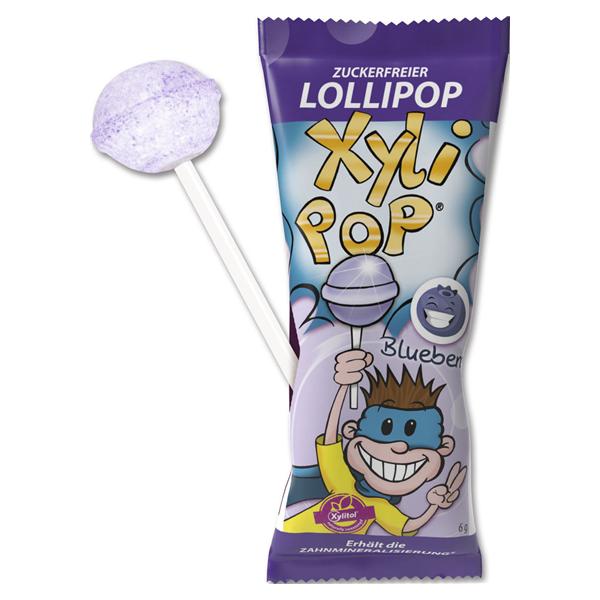 XyliPOP® Lollipop - Blaubeere, Packung 1 Stück