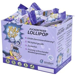 XyliPOP® Lollipop - Blaubeere, Packung 50 Stück