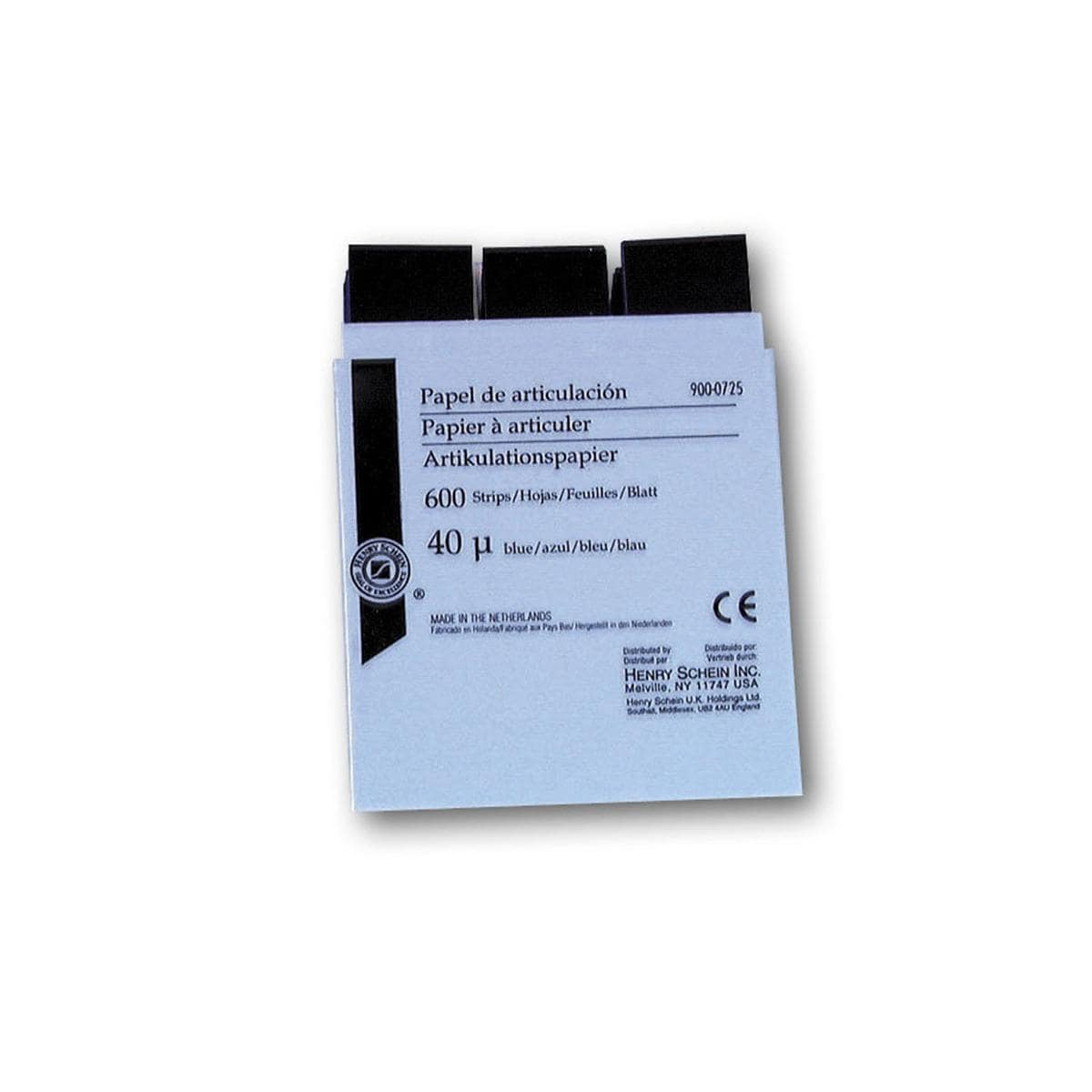 HS-Artikulationspapier, Articulating Paper - Nachfüllpackung - Stärke 40 &#181;, blau, Dispenser 600 Blatt