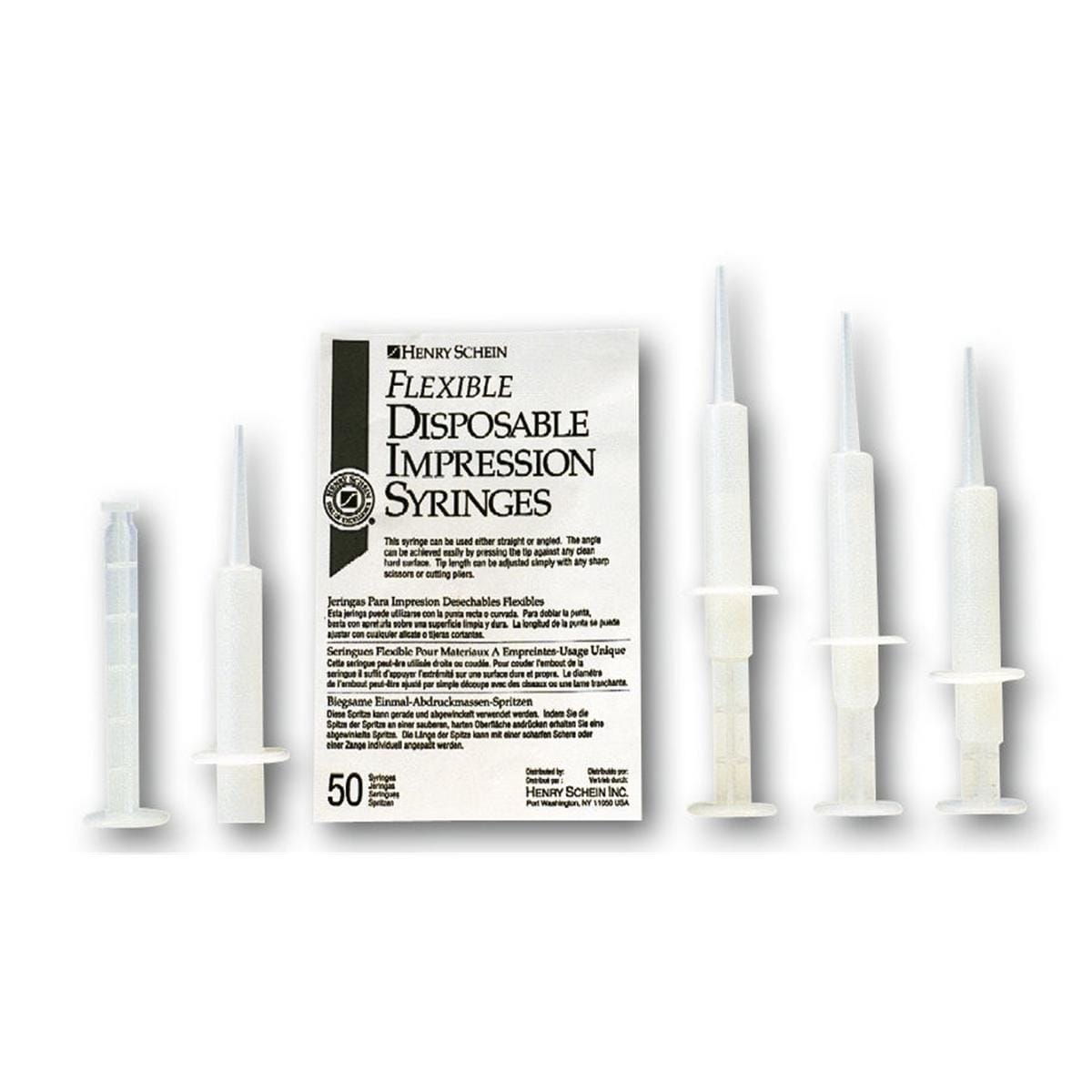 HS-Abformmassen-Spritzen, Impression Syringes - Abdruckspritzen 5 ml, Packung 50 Stück