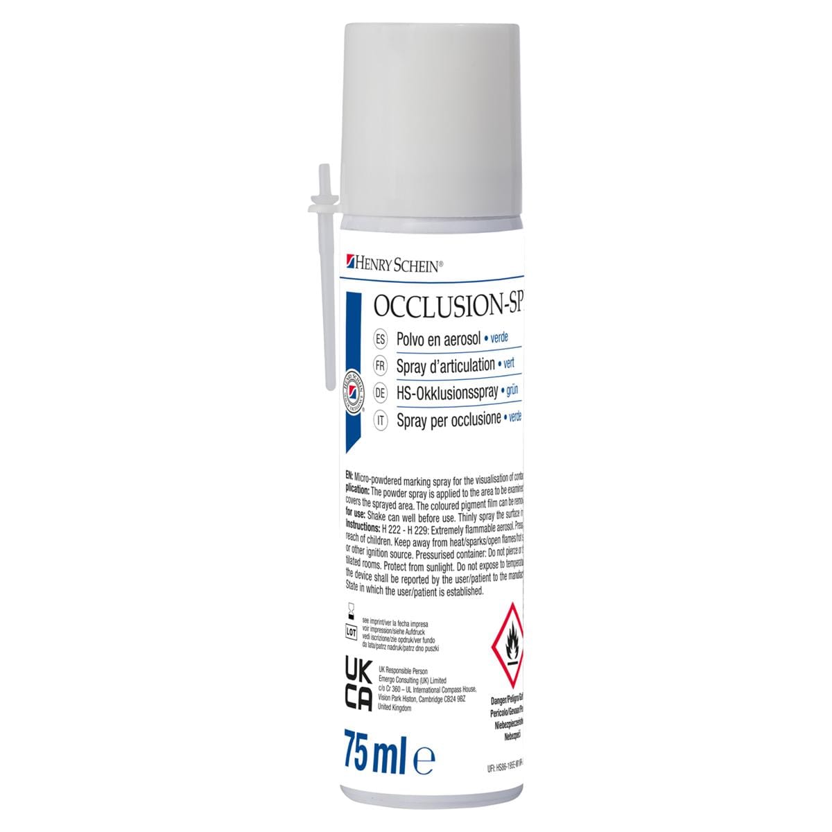 HS-Okklusionsspray, Occlusion Spray - Grün, Dose 75 ml