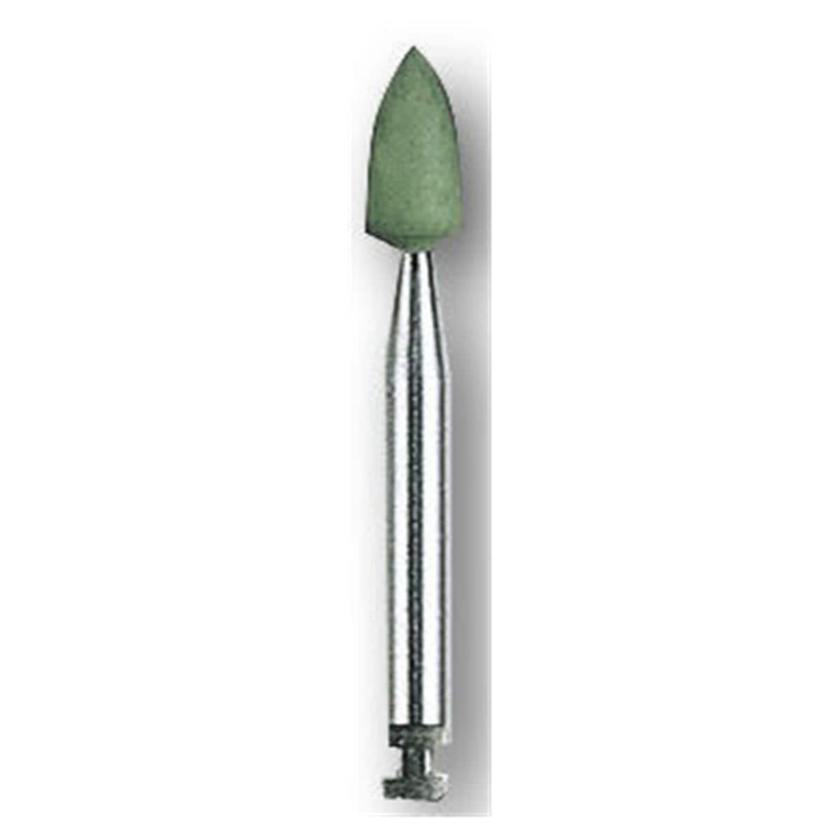 HS-Amalgam Polierer - Nachfüllpackung - Spitze grün, 0654, Polierkopf: 3 x 6 mm, Packung 12 Stück