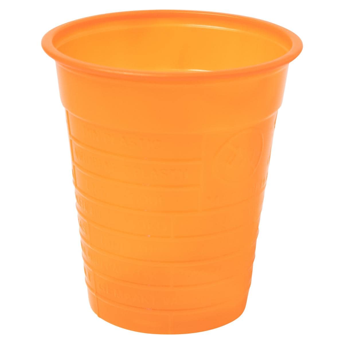 HS-Mundspülbecher 180 ml, Einfarbig - Orange, Karton 3.000 Stück