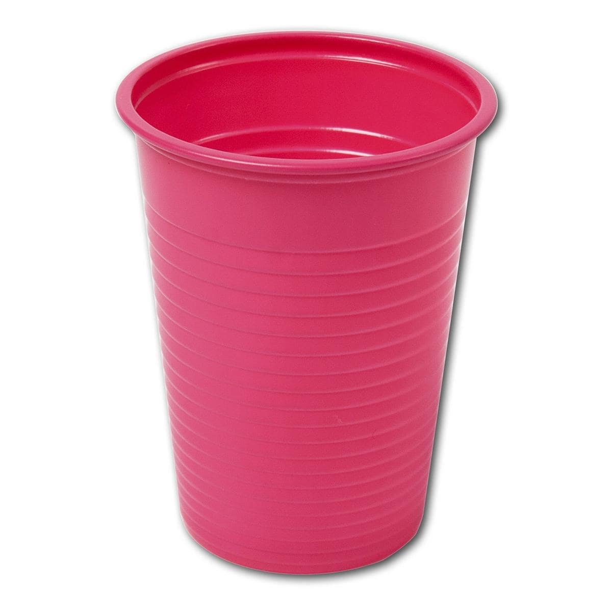 HS-Mundspülbecher 180 ml, Einfarbig - Pink, Karton 3.000 Stück