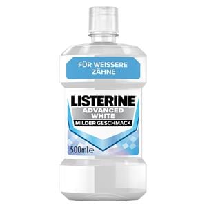 LISTERINE® ADVANCED WHITE - Milder Geschmack - Flaschen 6 x 500 ml