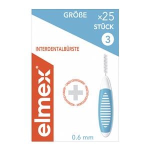 elmex® Interdentalbürsten - Größe 3 - blau, Ø 0,6 mm, Packung 25 Stück, Packung 25 Stück