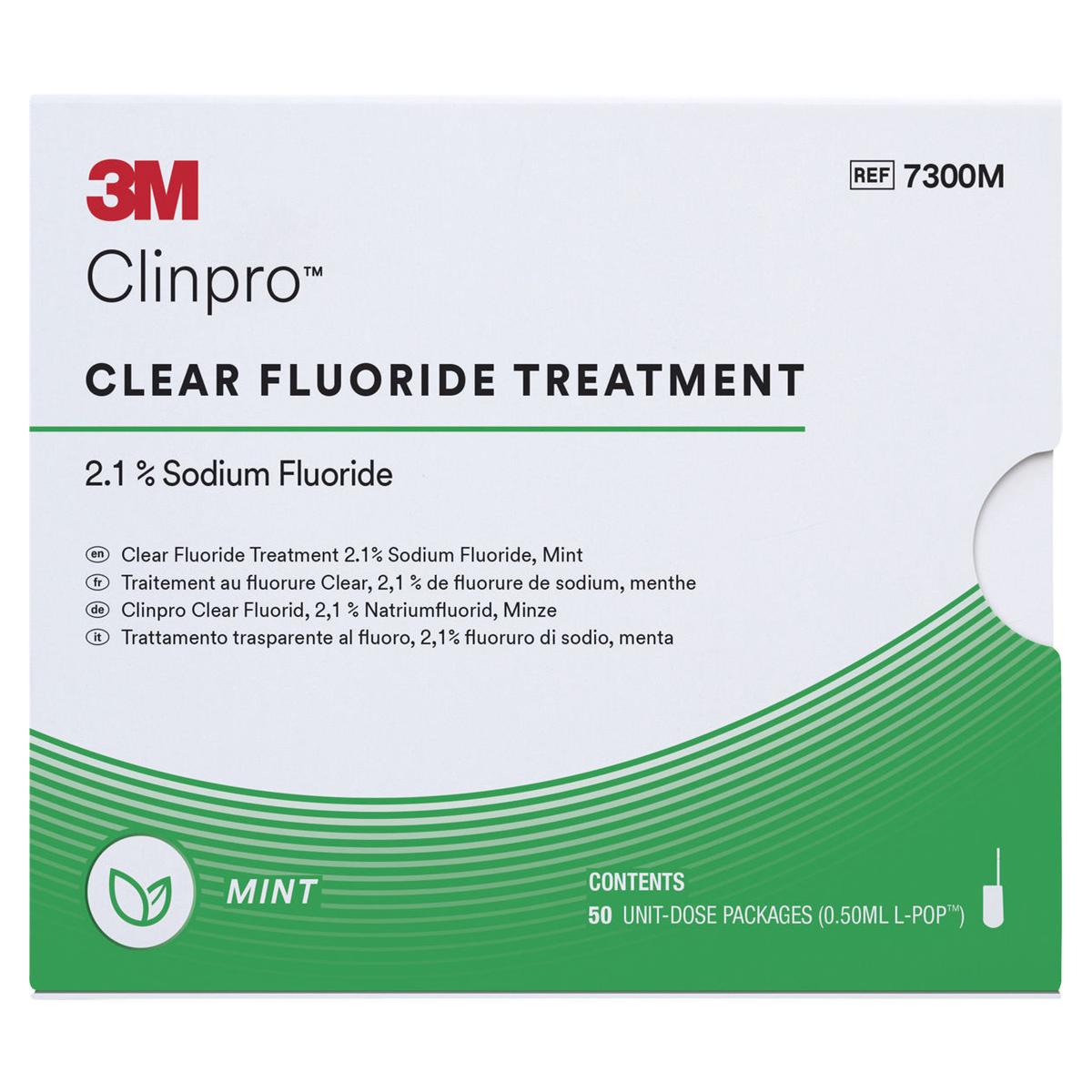 3M™ Clinpro™ Clear Fluorid, L-Pop™ - Minze, Packung 50 Stück