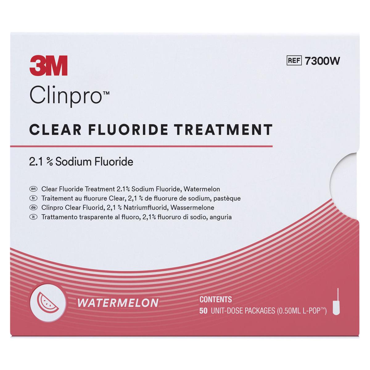 3M™ Clinpro™ Clear Fluorid, L-Pop™ - Wassermelone, Packung 50 Stück