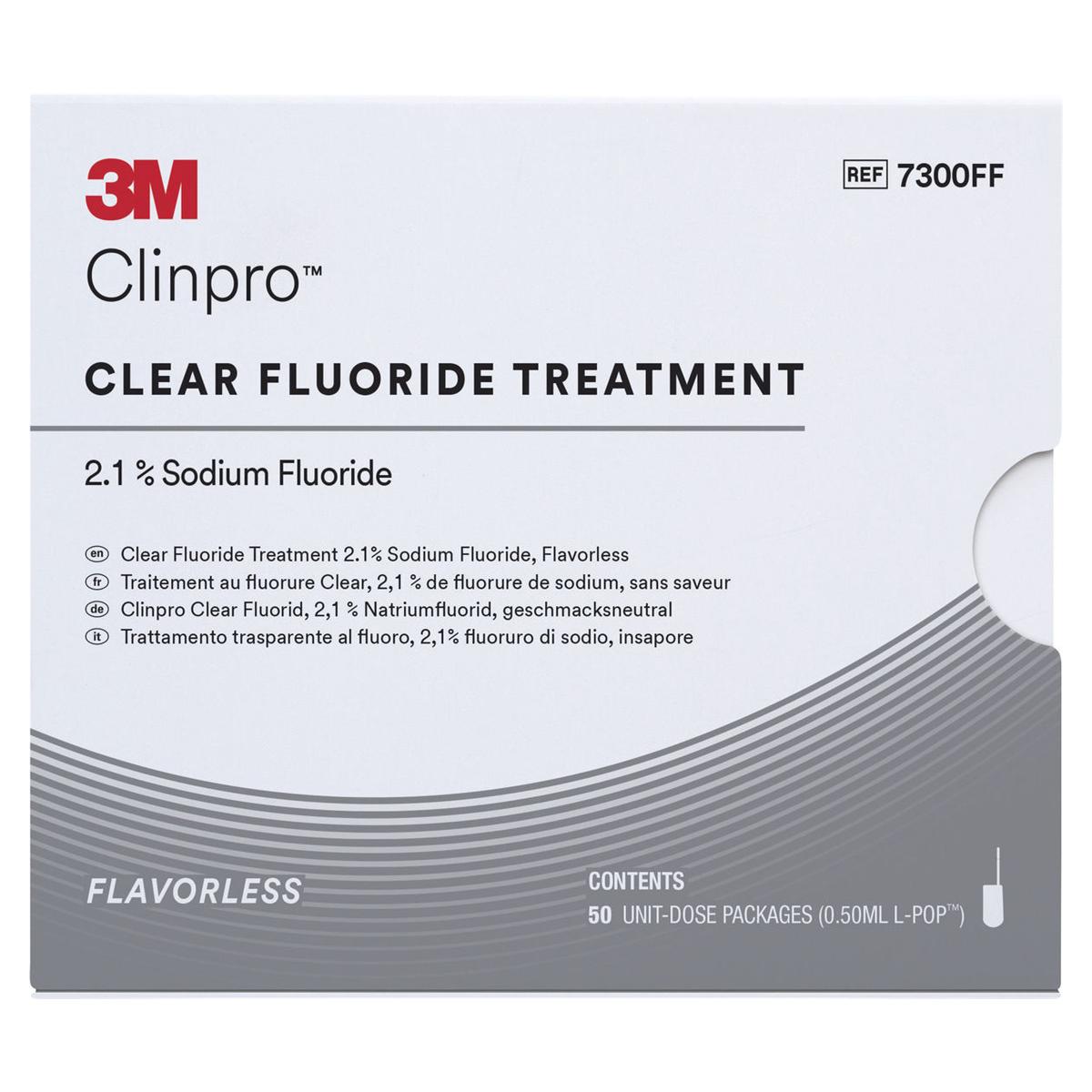 3M™ Clinpro™ Clear Fluorid, L-Pop™ - Neutral, Packung 50 Stück