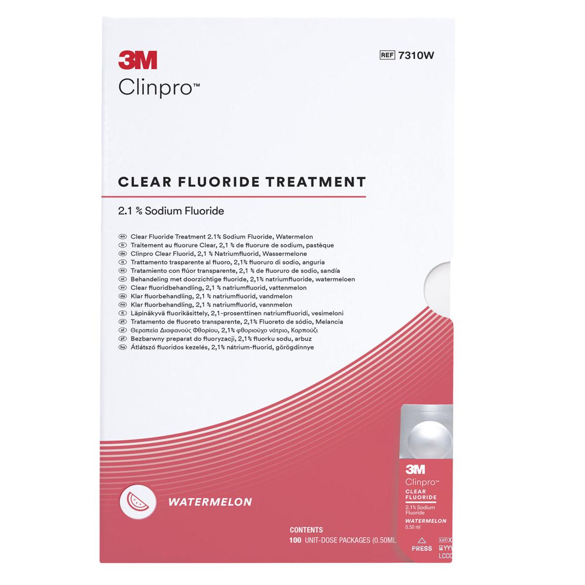 3M™ Clinpro™ Clear Fluorid, L-Pop™ - Wassermelone, Packung 100 Stück