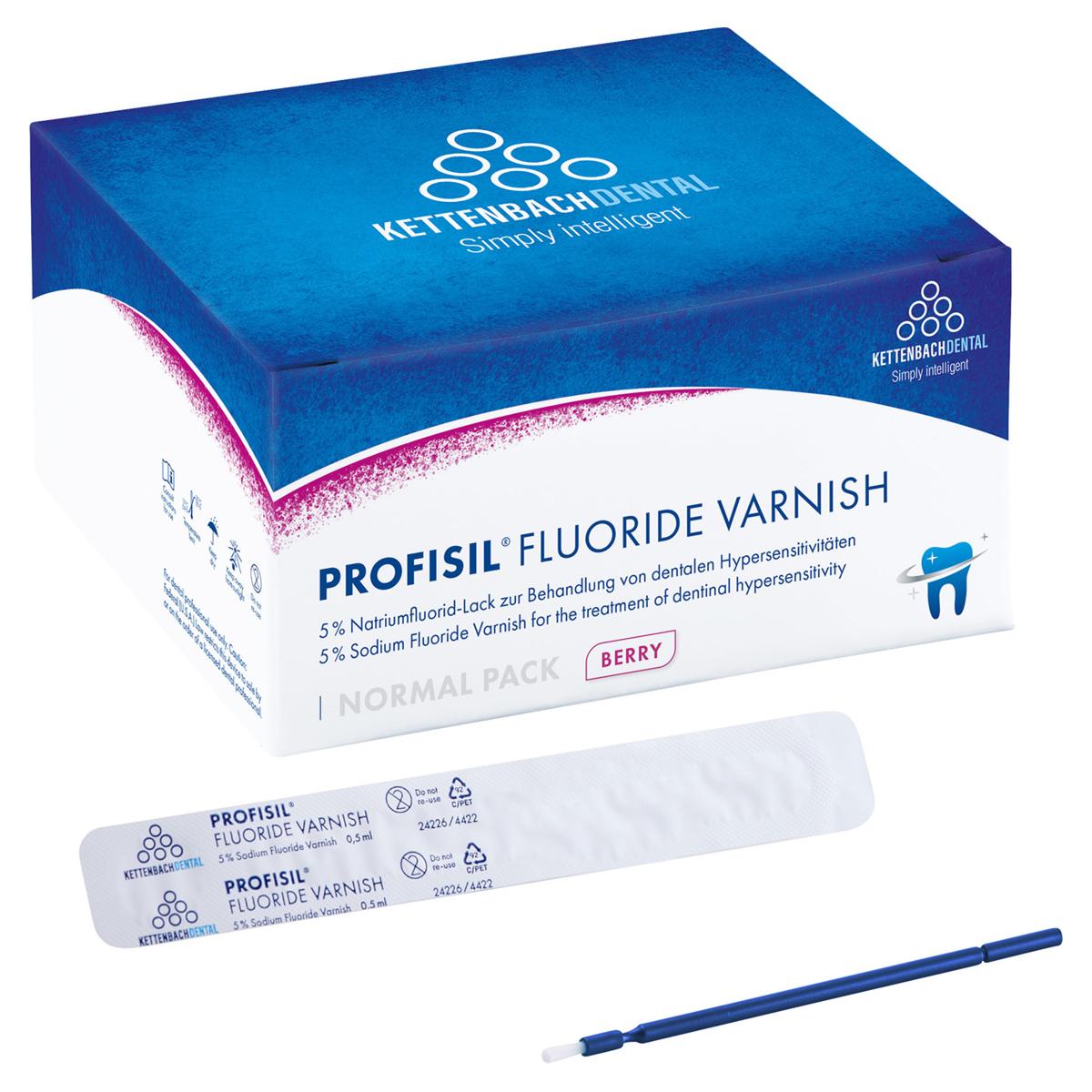 Profisil® Fluoride Varnish - Standardpackung - Berry, Packung 50 x 0,50 ml