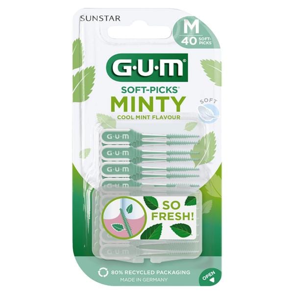 GUM® Soft-Picks® MINTY - Medium, Packung 40 Stück