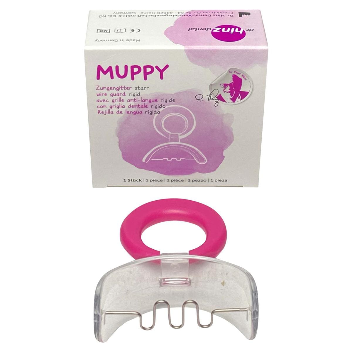 Muppy® Zungengitter - Größe I, klein (Ring, beere) für das Milchgebiss