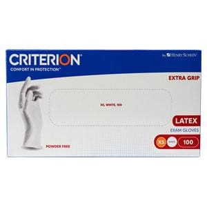 HS-Latex Handschuhe Extra Grip puderfrei Criterion® - Größe XS, Packung 100 Stück