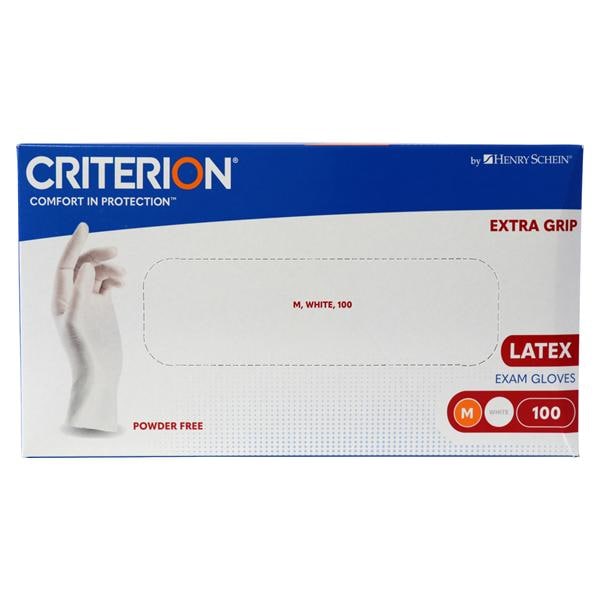 HS-Latex Handschuhe Extra Grip puderfrei Criterion® - Größe M, Packung 100 Stück