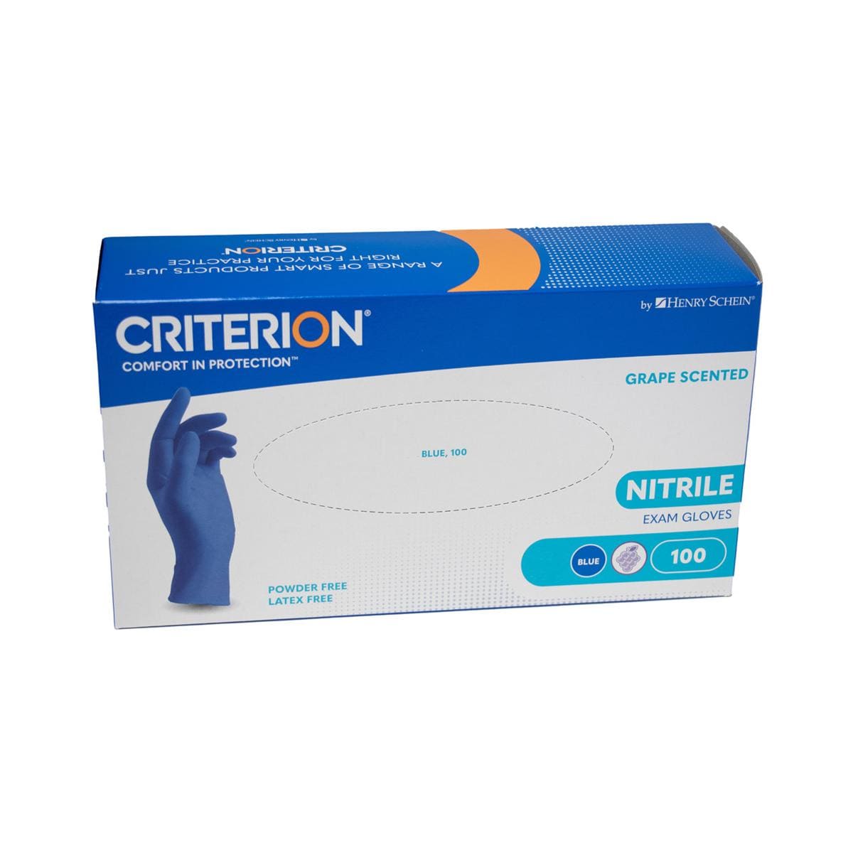 HS-Nitril Handschuhe puderfrei mit Geruch, Criterion® - Blau, Traubengeruch, Größe XS, Packung 100 Stück