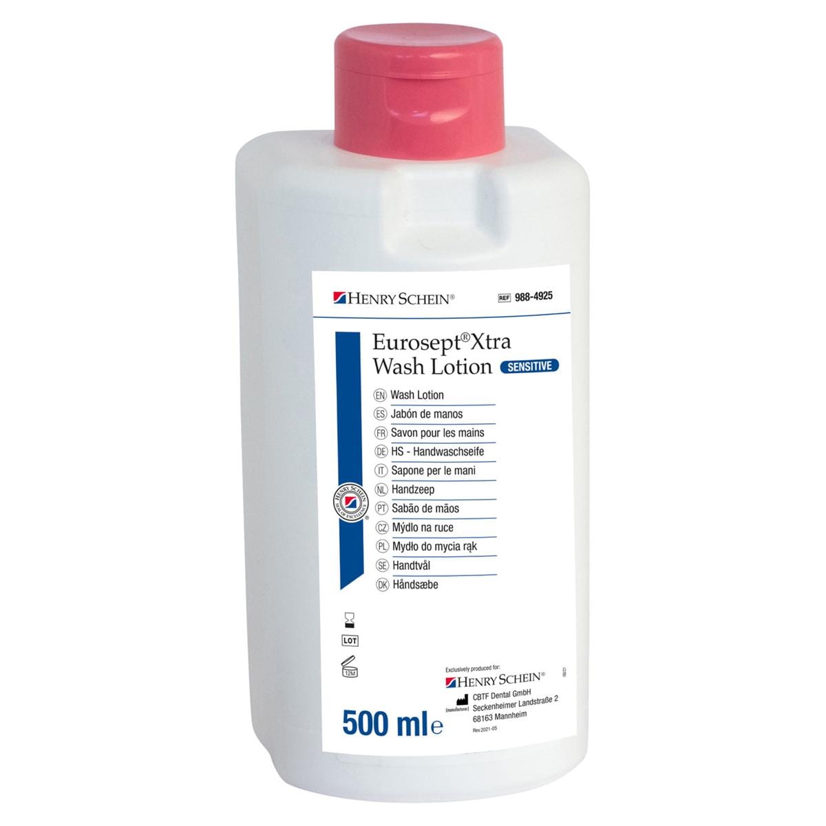 HS-Waschlotion Sensitiv Eurosept® Xtra, Washlotion Sensitive - Flasche 500 ml