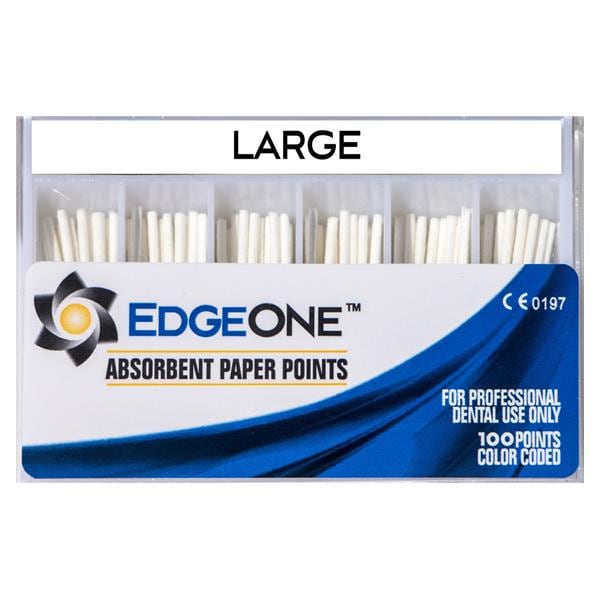 EdgeOne Fire Papierspitzen - Standardpackung - Large, weiß, Packung 100 Stück