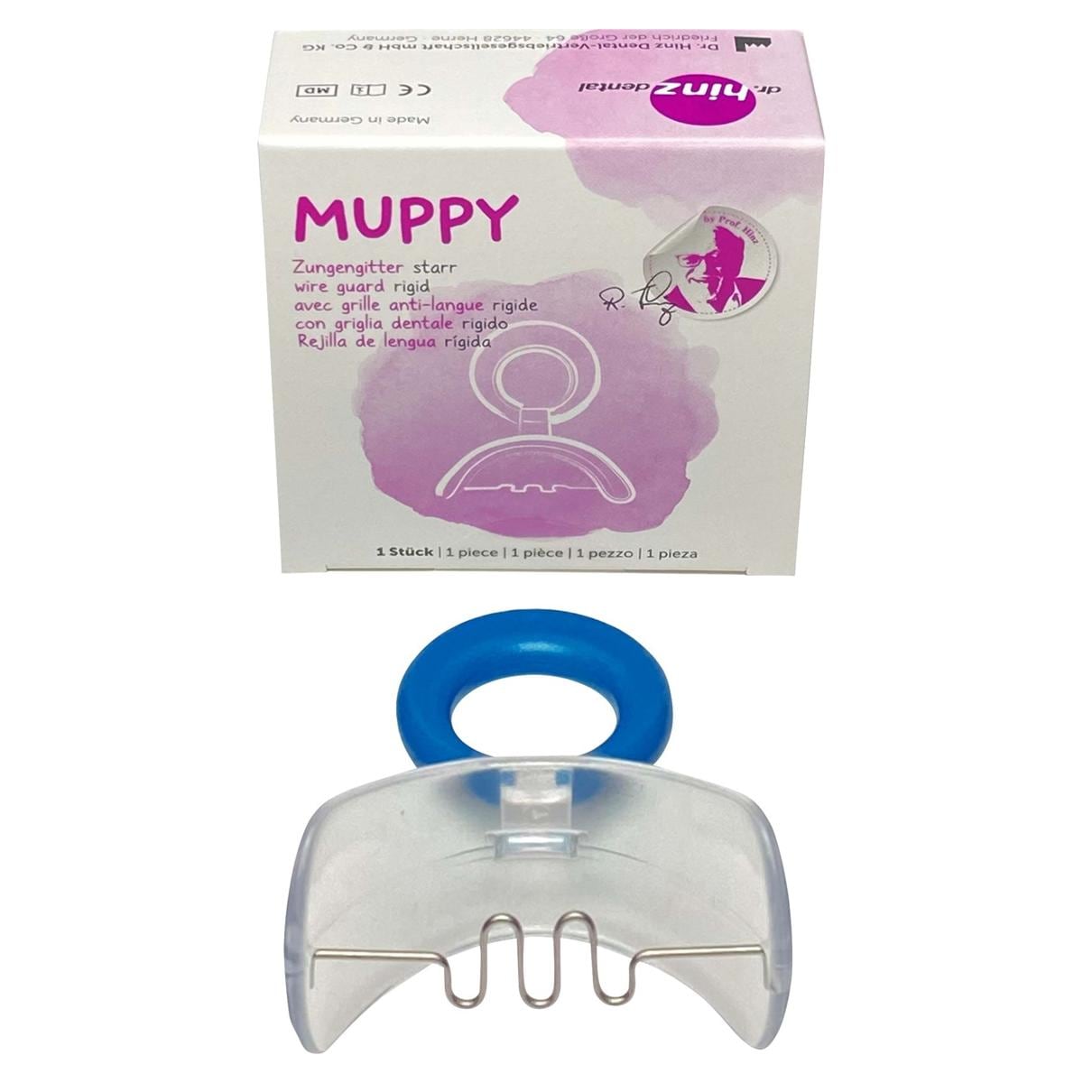 Muppy® Zungengitter - Größe II, groß (blauer Ring) für das frühe Wechselgebiss